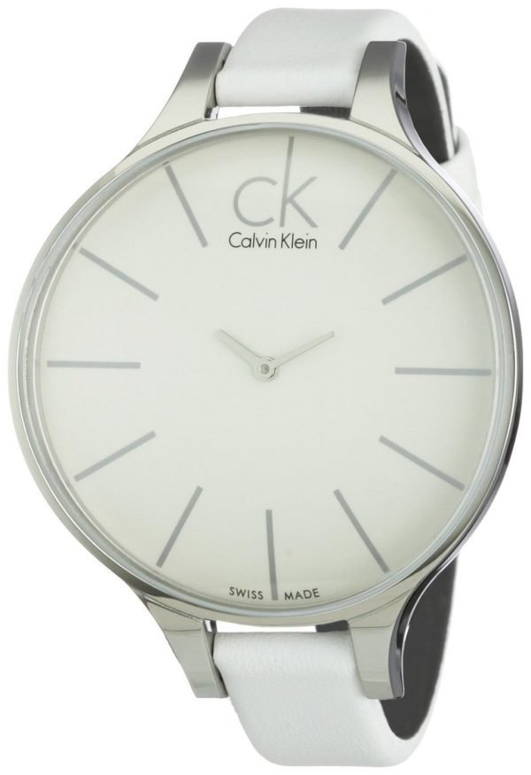 Calvin Klein Basic K2b23101 Kello Valkoinen / Nahka