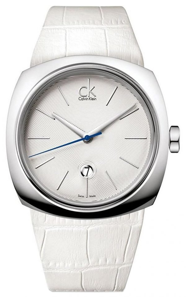 Calvin Klein Basic K9721137 Kello Valkoinen / Nahka