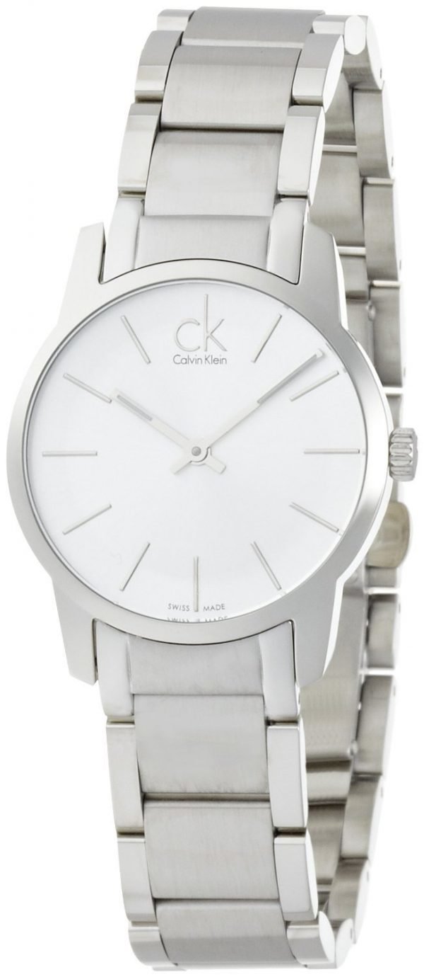 Calvin Klein City K2g23126 Kello Valkoinen / Teräs