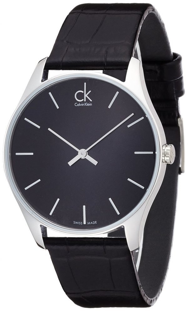 Calvin Klein Classic K4d211c1 Kello Musta / Nahka