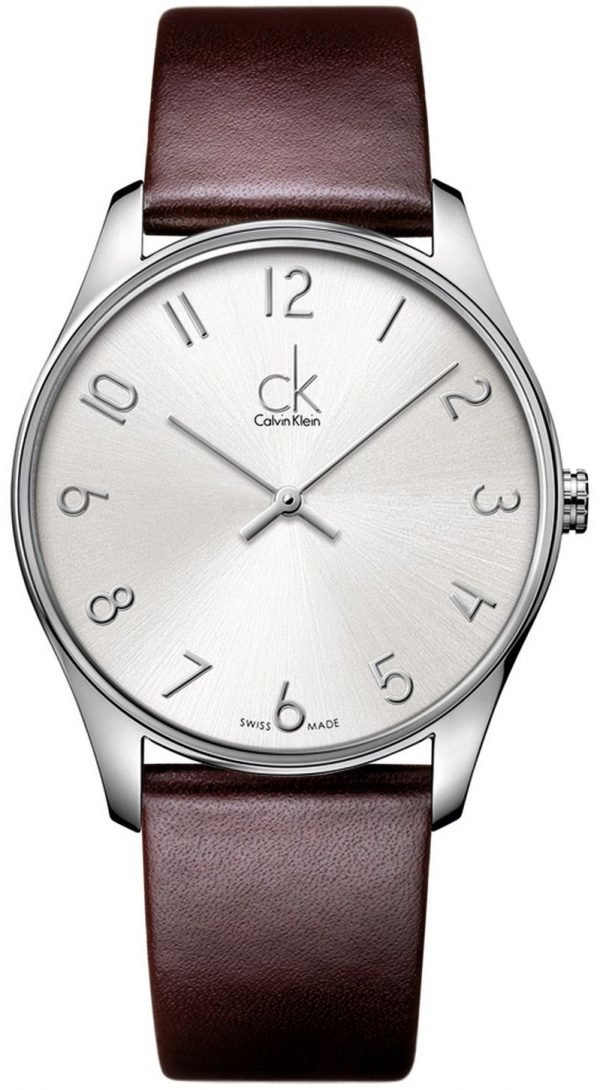 Calvin Klein Classic K4d211g6 Kello Hopea / Nahka