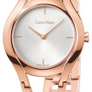 Calvin Klein Classic K6r23626 Kello Hopea / Punakultasävyinen