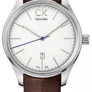 Calvin Klein Gravitation K9811185 Kello Hopea / Nahka