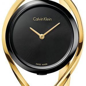 Calvin Klein K6l2s411 Kello Musta / Kullansävytetty