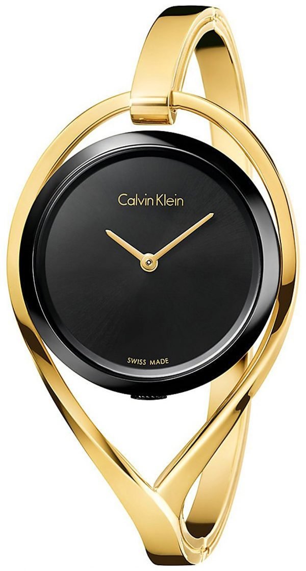 Calvin Klein K6l2s411 Kello Musta / Kullansävytetty