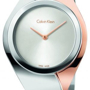 Calvin Klein Senses K5n2m1z6 Kello Hopea / Punakultasävyinen