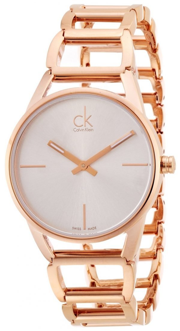 Calvin Klein Stately K3g23626 Kello Hopea / Punakultasävyinen