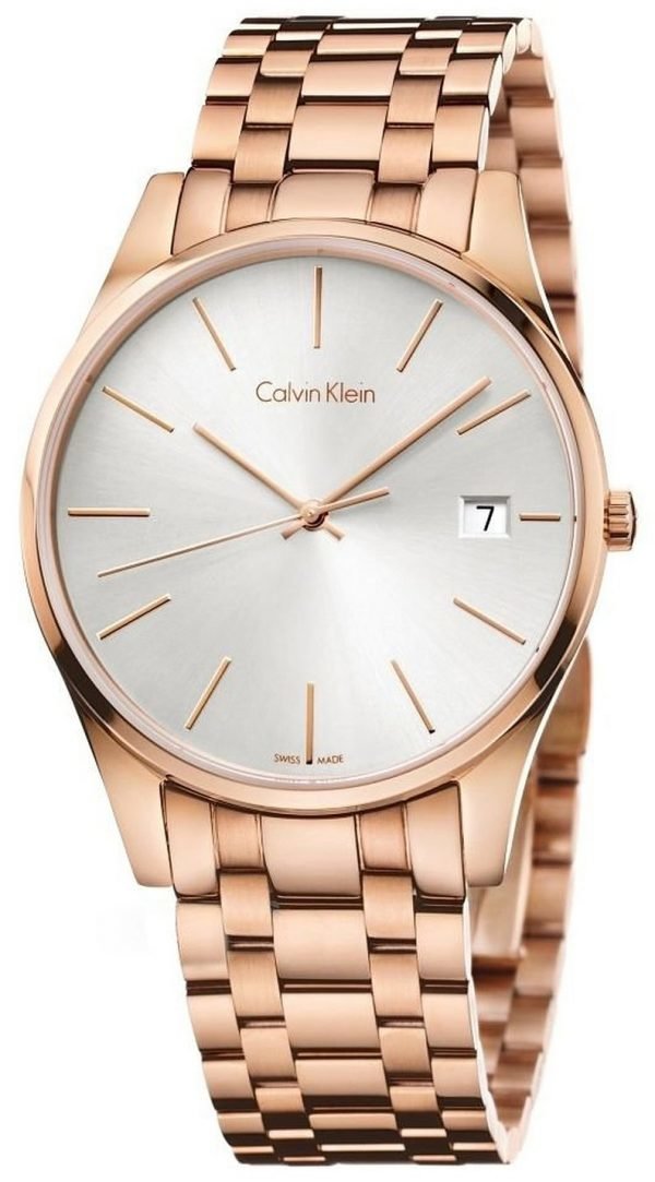 Calvin Klein Time K4n21646 Kello Hopea / Punakultasävyinen