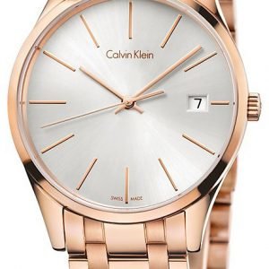 Calvin Klein Time K4n23646 Kello Hopea / Punakultasävyinen