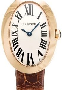 Cartier Baignoire W8000007 Kello Hopea / Nahka