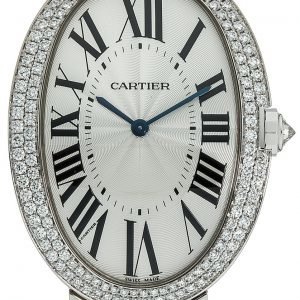 Cartier Baignoire Wb520010 Kello Hopea / 18k Valkokultaa