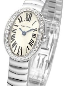 Cartier Baignoire Wb520025 Kello Hopea / 18k Valkokultaa