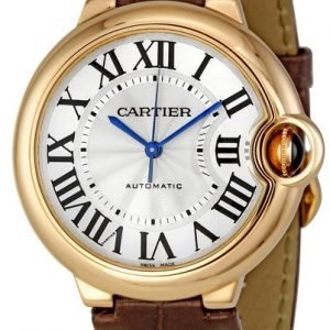 Cartier Ballon Bleu W6900456 Kello Hopea / Nahka