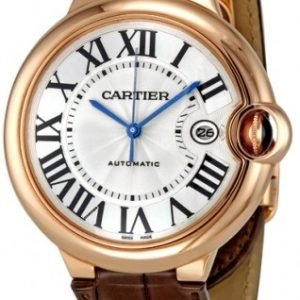 Cartier Ballon Bleu W6900651 Kello Hopea / Nahka