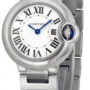 Cartier Ballon Bleu W69010z4 Kello Hopea / Teräs