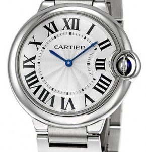 Cartier Ballon Bleu W69011z4 Kello Hopea / Teräs