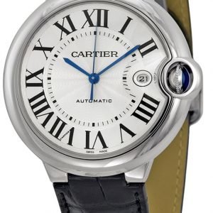 Cartier Ballon Blue W69016z4 Kello Hopea / Nahka