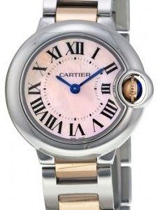 Cartier Ballon Blue W6920034 Kello Pinkki / 18k Punakultaa