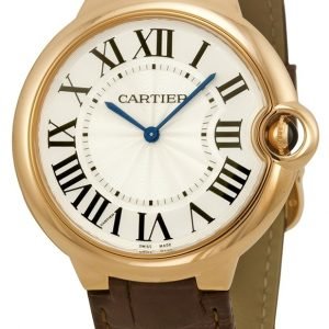 Cartier Ballon Blue W6920083 Kello Hopea / Nahka