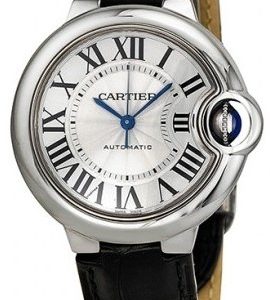 Cartier Ballon Blue W6920085 Kello Hopea / Nahka