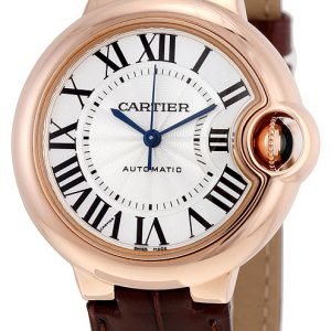 Cartier Ballon Blue W6920097 Kello Hopea / Nahka