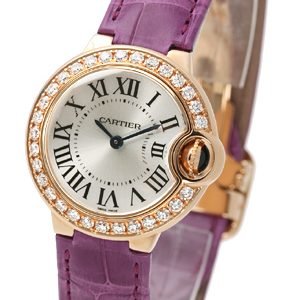 Cartier Ballon Blue We900251 Kello Hopea / Nahka