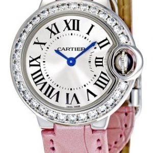 Cartier Ballon Blue We900351 Kello Hopea / Nahka