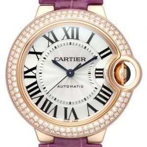 Cartier Ballon Blue We902036 Kello Hopea / Nahka