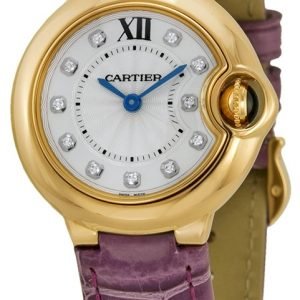 Cartier Ballon Blue We902050 Kello Hopea / Nahka