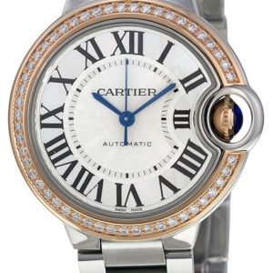 Cartier Ballon Blue We902080 Kello Hopea / Teräs