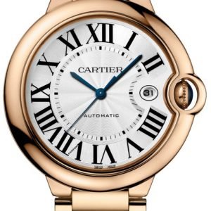 Cartier Ballon Blue Wgbb0016 Kello Hopea / 18k Punakultaa