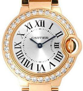 Cartier Ballon Blue Wjbb0015 Kello Hopea / 18k Punakultaa