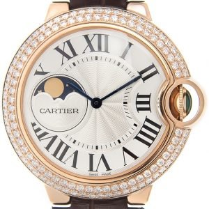 Cartier Ballon Blue Wjbb0027 Kello Hopea / Nahka