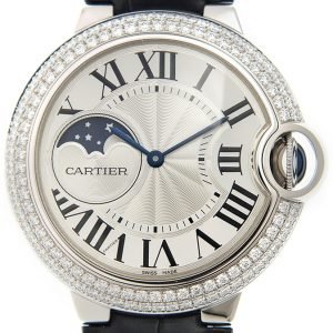 Cartier Ballon Blue Wjbb0028 Kello Hopea / Nahka