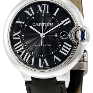 Cartier Ballon Blue Wsbb0003 Kello Musta / Nahka