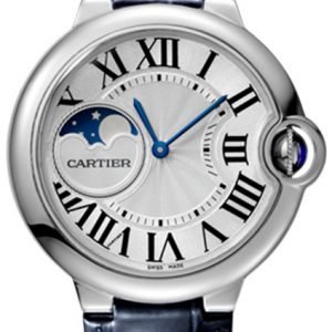 Cartier Ballon Blue Wsbb0020 Kello Hopea / Nahka