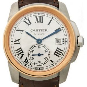 Cartier Calibre De Cartier W2ca0002 Kello Hopea / Nahka