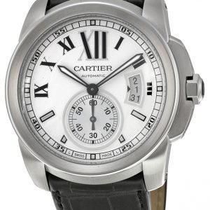 Cartier Calibre De Cartier W7100037 Kello Hopea / Nahka