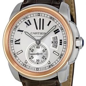 Cartier Calibre De Cartier W7100039 Kello Hopea / Nahka