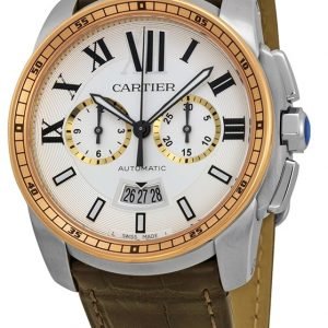 Cartier Calibre De Cartier W7100043 Kello Hopea / Nahka