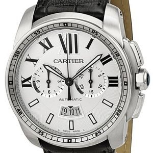 Cartier Calibre De Cartier W7100046 Kello Hopea / Nahka