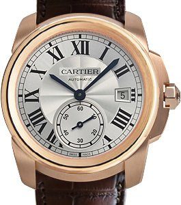 Cartier Calibre De Cartier Wgca0003 Kello Hopea / Nahka