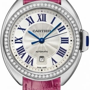 Cartier Calibre De Cartier Wjcl0014 Kello Hopea / Nahka