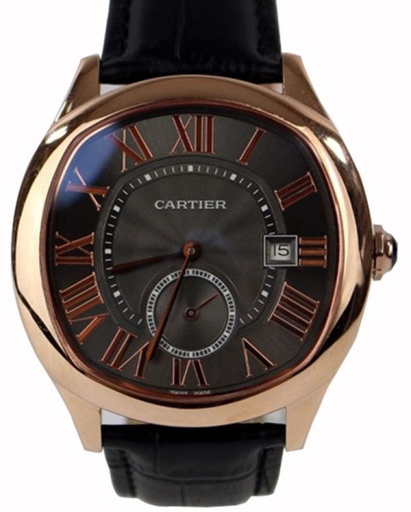 Cartier Drive De Cartier Wgnm0004 Kello Harmaa / Nahka