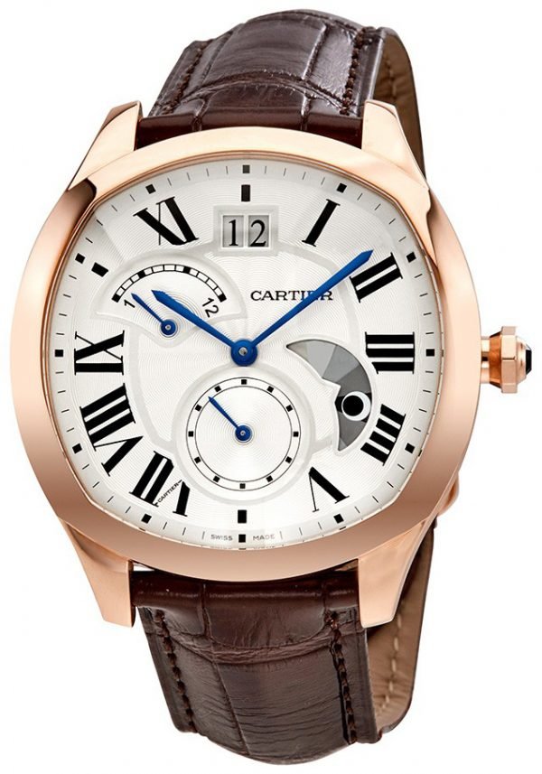 Cartier Drive De Cartier Wgnm0005 Kello Hopea / Nahka