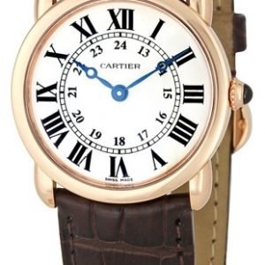 Cartier Ronde Lc W6800151 Kello Hopea / Nahka