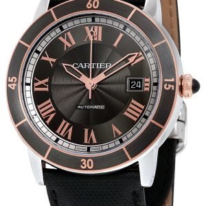 Cartier Ronde W2rn0005 Kello Harmaa / Nahka