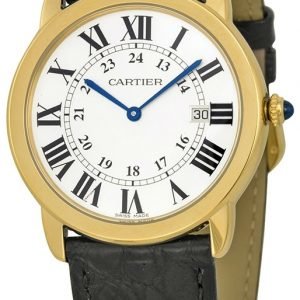 Cartier Ronde W6700455 Kello Hopea / Nahka