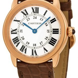 Cartier Ronde W6701007 Kello Hopea / Nahka