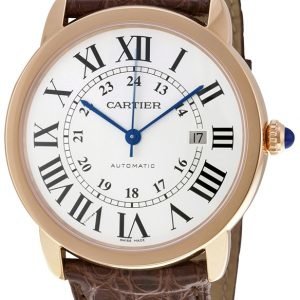 Cartier Ronde W6701009 Kello Hopea / Nahka